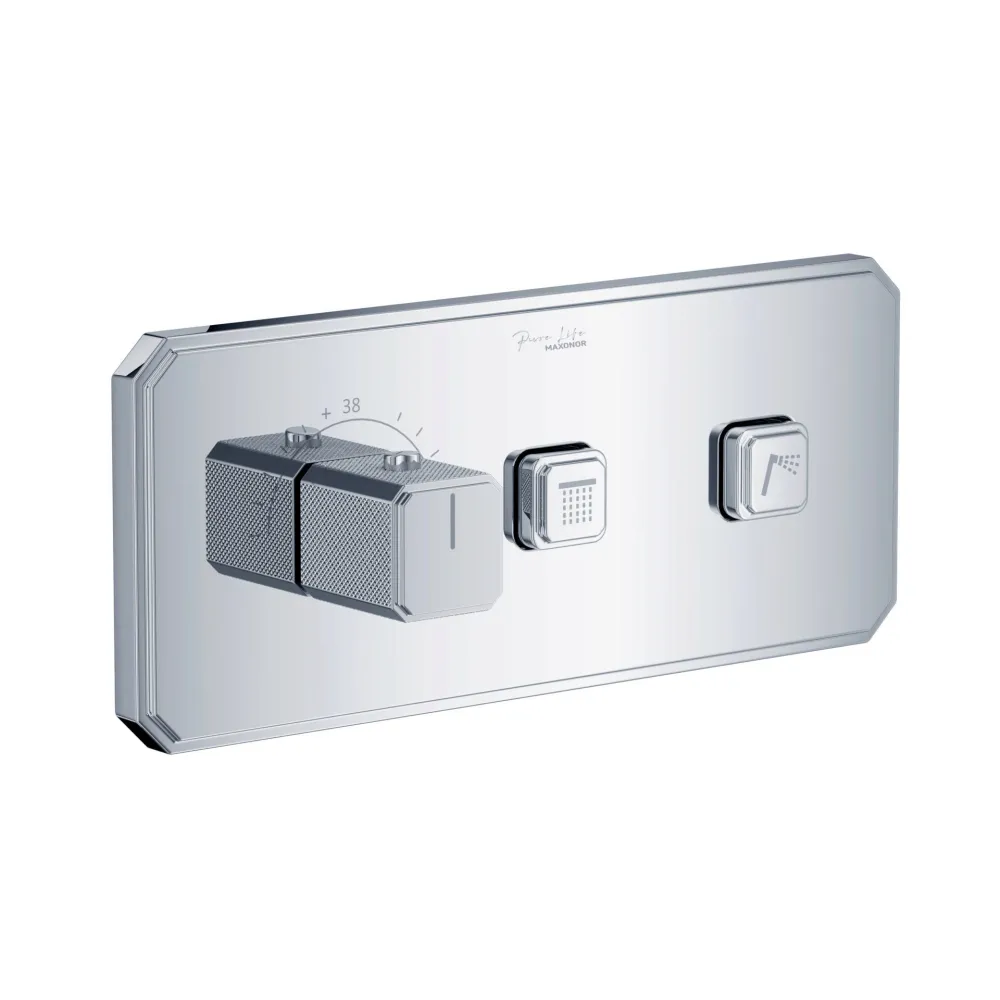 Блок управления душевой системы MAXONOR PL87109-2, хром