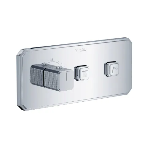 Блок управления душевой системы MAXONOR PL87109-2, хром