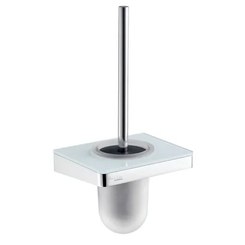 Туалетный ёршик MAXONOR PL1510, хром / белый глянцевый